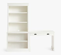 Aubrey Writing Desk with Bookcase (78&quot;)