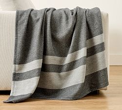 Lamb's Wool Striped Throw