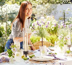 Monique Lhuillier Faux Lavendar Potted Topiary