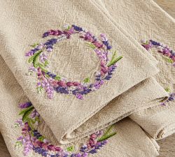 Monique Lhuillier Provence Embroidered Cotton Napkins - Set of 4