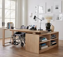 Pacific L-Shape Rotating Desk (78")