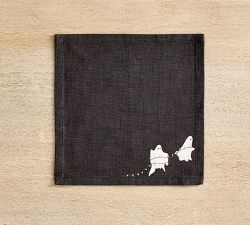 Scary Squad Organic Cotton Cocktail Napkins - Mixed Set of 4