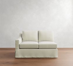 Build Your Own York Slope Arm Slipcovered Sectional