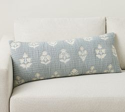 Kiana Jacquard Filled Lumbar Pillow