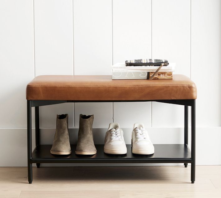 Cozyman 31.5" Shoe Bench With Storage - Faux Leather Lift Top Seat, 2-Tier Shoe Rack For Entryway, Hallway, Living Room - View #4
