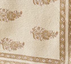 Savannah Block Print Cotton Table Runner
