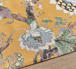 Dahlia Floral Reversible Cotton/Linen Placemats - Set of 4