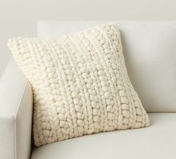 Chunky Knit Textured Pillow