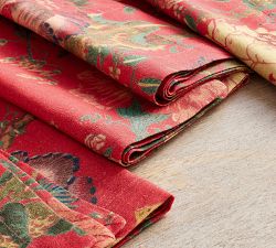 Dahlia Floral Cotton/Linen Napkins - Set of 4