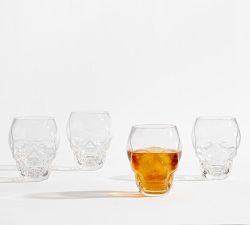 Skull Tumbler Glasses - Set of 4