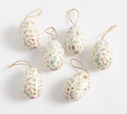 Spring Bloom Easter Egg Ornament - Set of 6
