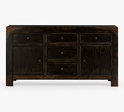 Open Box: Dawson Media Cabinet-Weathered Black