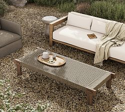 Mercy Teak Rectangular Outdoor Coffee Table (77")