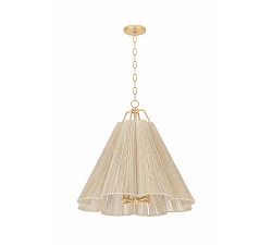 Kylie Abaca Rope Pendant (18"-27.5")