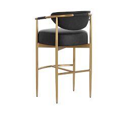 Marquette Faux Leather Stool