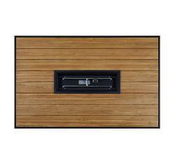 Elodie Rectangular Fire Pit Dining Table with Lid Cover (73")