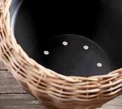 Handcrafted Bridges Woven Basket Planters