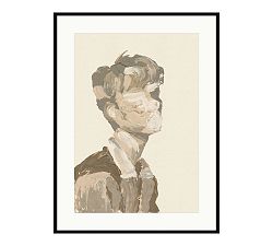 Pose in Texture Framed Print