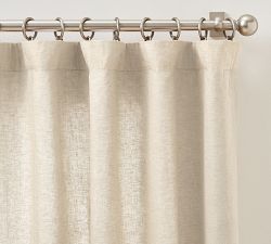 Custom Belgian Flax Linen Curtain - Flax