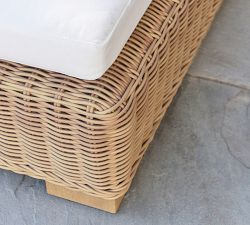 Huntington Wicker Outdoor Single Chaise Lounge