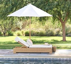 Huntington Wicker Outdoor Single Chaise Lounge