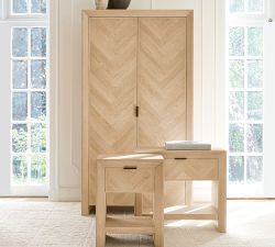 Blair Herringbone Mini Nightstand (20")