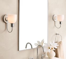 Holmes Milk Glass Sconce (10")