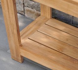 Malibu Teak Outdoor Console Table (60")