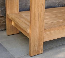 Malibu Teak Outdoor Console Table (60")