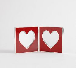 Enamel Heart Bifold Frames