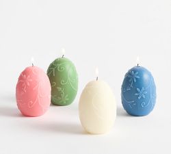 Easter Egg Candles - Mixed Set of 4