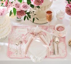 LoveShackFancy Ruffle Crochet Napkins - Set of 4