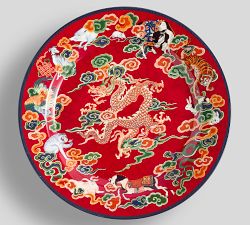 Lunar New Year Stoneware Dinner Plates - Set of 4