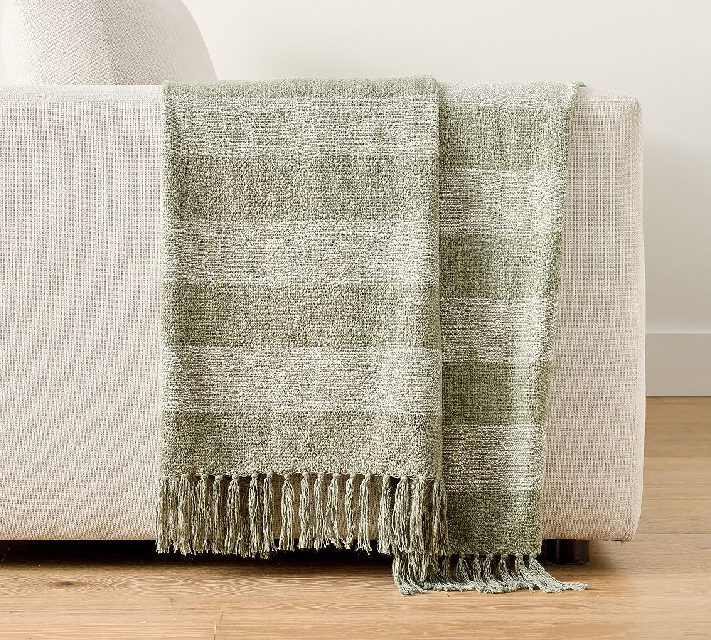Kingman Woven Throw - Eucalyptus, 50" x 60"