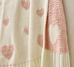 Petit Amour Knit Jacquard Throw