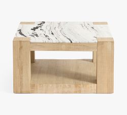 Rockport Square Marble Coffee Table (30")