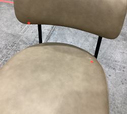 Open Box: Maison Leather Counter Stool (24&quot;) - Legacy Taupe, Antique Bronze Legs