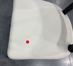 Open Box: Payson Leather Dining Chair - Signature Chalk, Black Legs