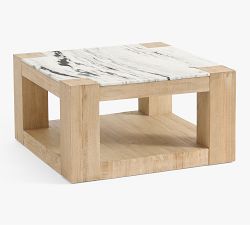 Rockport Square Marble Coffee Table (30")