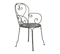 1900 Metal Outdoor Dining Armchair