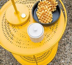 Fermob Metal Round Guinguette Outdoor Side Table (16&quot;)