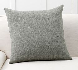 Open Box: Belgian Linen Pillow Cover, 24&quot; - Loden