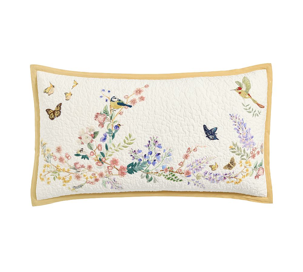 Spring Meadow Quilt - White Multi, King