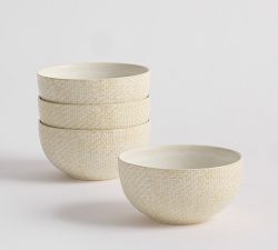 Elena Stoneware Cereal Bowls - Set of 4