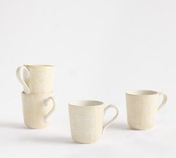 Elena Stoneware Mugs - Set of 4