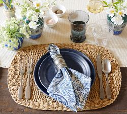 Isla Handwoven Seagrass Oval Charger Plate