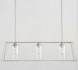 Zaire Chandelier, Polished Nickel (9")