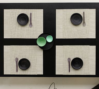 Chilewich Indoor/Outdoor Bamboo Easy-Clean Placemats - Set of 4