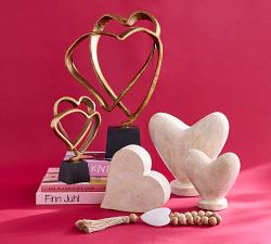 Handcrafted Brass Hearts