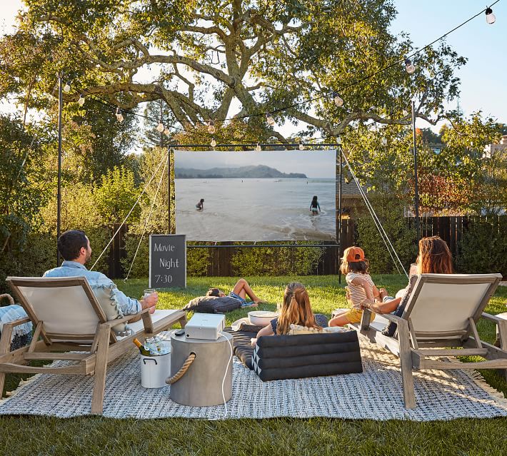 Outdoor Movie Screen Pottery Barn